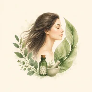 Skin and hair care illustration